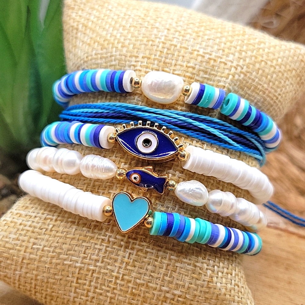 Evil Eye bracelet set